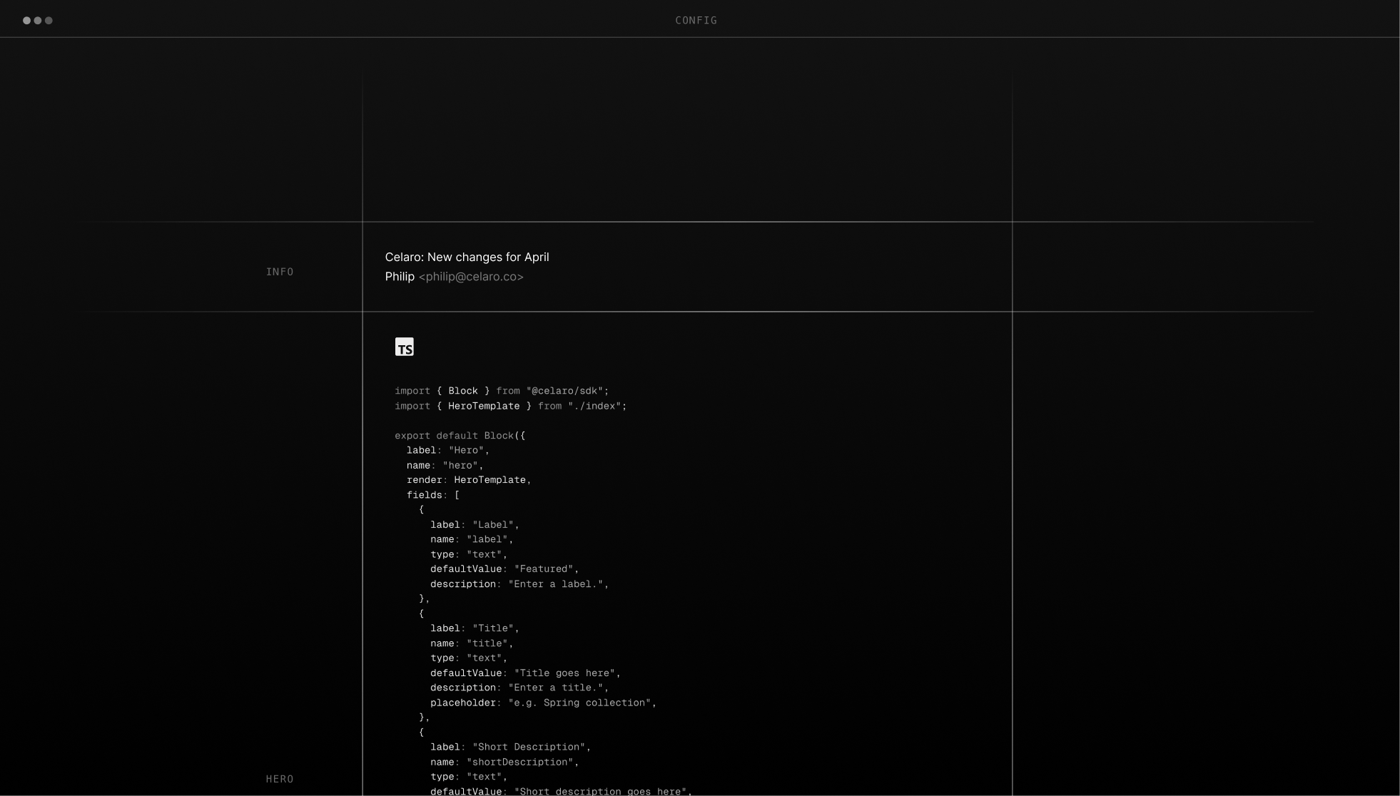 Celaro product preview